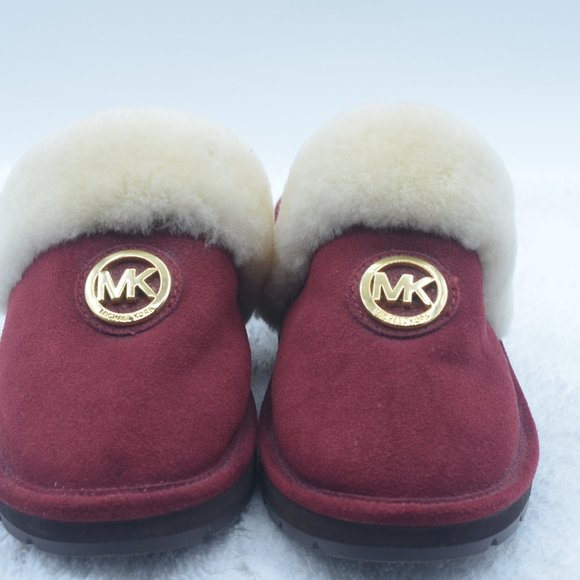michael kors slippers red